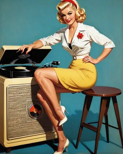 record player,fifties records,78rpm,vinyl records,retro 1950's clip art,retro women,gramophone record,the gramophone,vinyl player,retro pin up girl,retro woman,phonograph record,pin-up,thorens,the phonograph,gramophone,retro turntable,stereophonic sound,phonograph,major appliance,Illustration,Retro,Retro 10