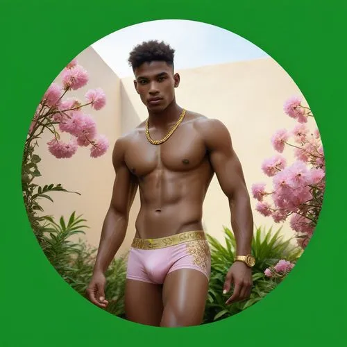 gardener,man in pink,topher,pink green,ikechukwu,narciso