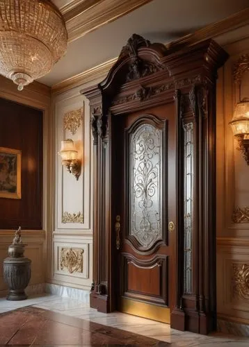 ornate room,enfilade,armoire,interior decor,entryway,foyer,victorian room,room door,driehaus,cabinet,anteroom,entrance hall,millwork,cabinetry,entryways,entranceway,interior decoration,grandfather clock,danish room,chambre,Illustration,Vector,Vector 13