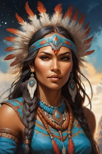 Illustration, fantasy illustration|comic art by Jim Lee, a native south american girl, perfect face, aroused eyes, 
perfect female beauty, (Native American ((Woman)))),pocahontas,american indian,chero