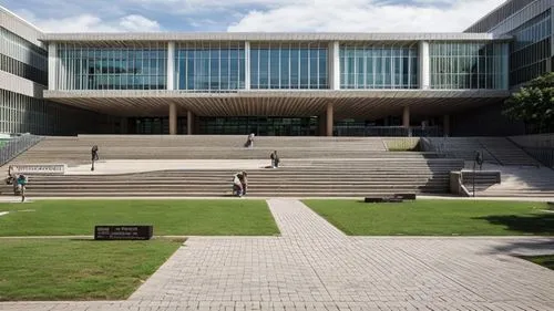 a university with tree and students sticking around,kansai university,business school,university library,shenzhen vocational college,lecture hall,school of medicine,music conservatory,new building,per