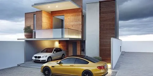 modern house,3d rendering,cubic house,modern architecture,cube house,folding roof,driveways,underground garage,garages,forfour,residential house,modern style,bmw z4,dunes house,vivienda,driveway,bmws,smart home,renders,carports,Photography,General,Realistic