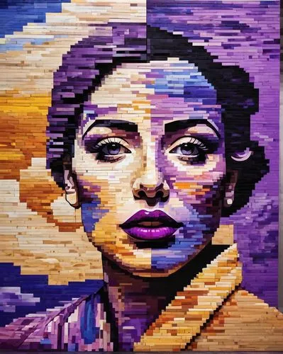 mosaicist,pixel art,popart,la violetta,pixelgrafic,pixelation,pixellated,pixilated,roy lichtenstein,pop art effect,pop art woman,pixelated,pop art style,cool pop art,pop - art,mosaic,seni,kartini,effect pop art,mosawi,Art,Artistic Painting,Artistic Painting 05