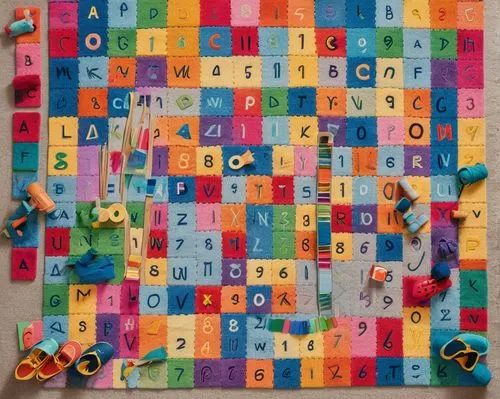 scrabble letters,letter blocks,day of the dead alphabet,the letters of the alphabet,alphabet letters,pachisi,alphabets,blokus,quilts,pin board,ravensburger,quilt,quilting,alphabet,polyomino,polyominoes,potholders,alphabet letter,stack of letters,boetti,Unique,Design,Knolling