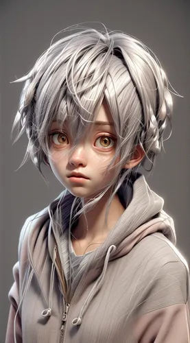 male elf,tiber riven,piko,male character,cosmetic,violet head elf,3d model,killua,portrait background,gray color,meteora,eris,elf,hedgehog child,gray bird,layered hair,natural cosmetic,child portrait,material test,chaoyang