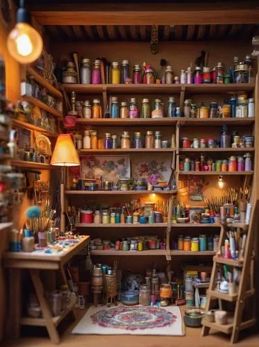 apothecary,pantry,workbench,kitchen shop,apothecaries,dollhouses,dolls houses,miniaturist,sewing room,cosmetics jars,village shop,watercolor shops,shopkeeper,miniatures,atelier,cupboard,art tools,the little girl's room,doll house,perfumery,Photography,Artistic Photography,Artistic Photography 06