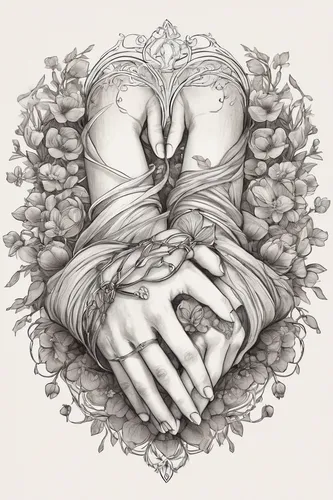 heart in hand,heart flourish,the hands embrace,hand-drawn illustration,grasping,hand drawing,drawing of hand,heart and flourishes,stitched heart,folded hands,human heart,lotus with hands,pencil drawings,tree heart,cancer illustration,handing love,intertwined,anatomical,rose flower illustration,woman hands,Illustration,Paper based,Paper Based 16