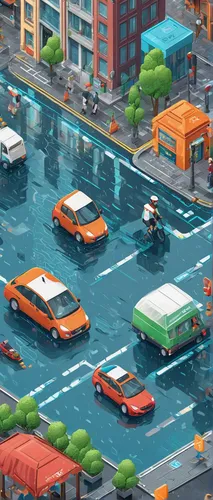 intersection,city highway,city blocks,game illustration,mobile video game vector background,traffic lights,colorful city,crosswalk,isometric,transport and traffic,traffic signals,cities,traffic junction,city corner,vehicles,bus lane,pedestrian,3d car wallpaper,pixel art,traffic management,Unique,3D,Isometric