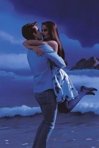 an image of a man and woman kissing,derivable,honeymoon,mujhse,romantic scene,kizomba,jaszi,Illustration,American Style,American Style 05