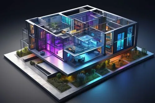 voxel,voxels,cube house,cubic house,smart home,3d rendering,micropolis,cybertown,smart house,isometric,microdistrict,electrohome,3d render,cube stilt houses,fractal lights,smarthome,water cube,solar cell base,microenvironment,home automation,Illustration,Paper based,Paper Based 03