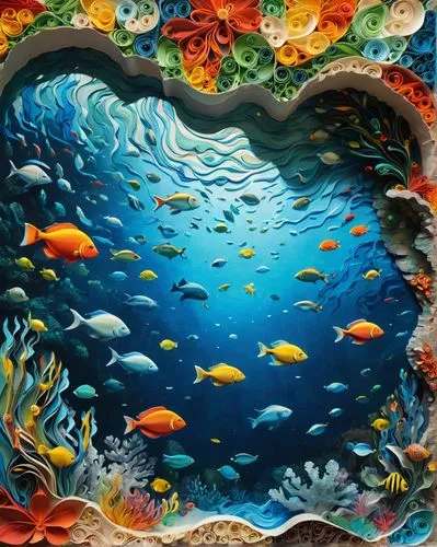 aquarium decor,coral reef,underwater background,coral reef fish,underwater landscape,aquarium,ocean background,tropical fish,under the sea,fish in water,fishes,coral fish,ocean underwater,underwater oasis,koi pond,school of fish,aquarium inhabitants,reef tank,under sea,sea-life,Unique,Paper Cuts,Paper Cuts 01