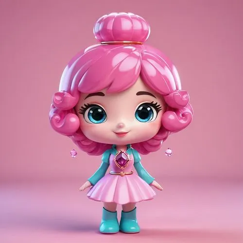 cute cartoon character,doll's facial features,pinkie,minirose,pamyu,soffiantini,collectible doll,girl doll,tumbling doll,female doll,doll kitchen,doll dress,pinki,pinzi,doll figure,kpp,bobble,artist doll,marmie,miette,Unique,3D,3D Character