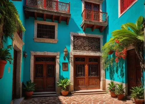 riad,chucun,guanajuato,tlaquepaque,marocco,majorelle,morocco,sanjuan,taxco,barretos,zona colonial,cartagena,old havana,nicaraguan cordoba,hacienda,yucatan,san juan,guantanamera,casitas,malaga,Art,Classical Oil Painting,Classical Oil Painting 22