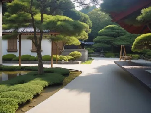 Transform the landscape of the image add japanese Rocks,
Japanese water features, japanese Plants and Lanterns

,japanese zen garden,zen garden,japanese garden ornament,japan garden,japanese garden,sa