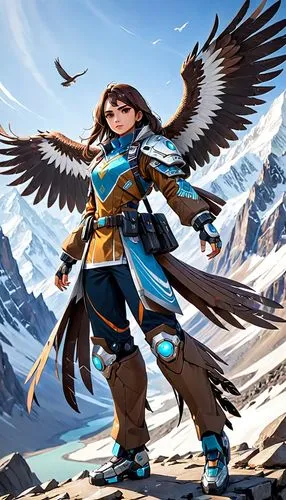 gryphon,mongolian eagle,harpy,eagle illustration,falconer,griffon bruxellois,mountain hawk eagle,eagle,raven girl,bird of prey,steppe eagle,falconry,kestrel,wind warrior,imperial eagle,of prey eagle,griffin,gray eagle,vax figure,hawk - bird,Anime,Anime,General