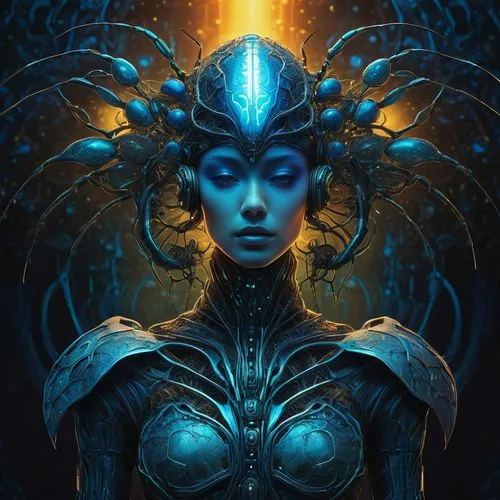 blue enchantress,fantasy portrait,prospera,sorceror,amidala,asari,akasha,aura,avatar,kerrii,velika,varuna,cyberia,priestess,mordenkainen,aeterna,echo,drishti,matriarchal,kalinda,Illustration,Realistic Fantasy,Realistic Fantasy 27