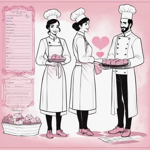 valentine's day clip art,valentine clip art,chef's uniform,menu,retro 1950's clip art,recipes,recipe book,wedding cakes,chef hats,valentine calendar,valentine's day décor,blancmange,valentine cookies,chefs,cooking book cover,men chef,wedding invitation,fondant,sweetheart cake,cake decorating supply,Unique,Design,Character Design