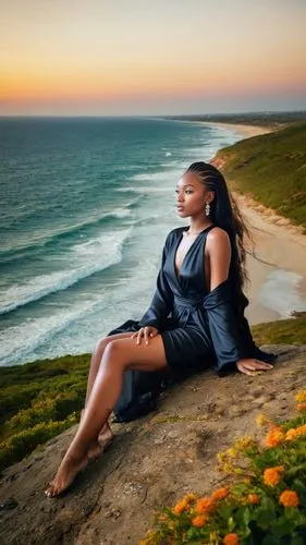 garden route,girl on the dune,ledisi,namibe,eastern cape,african woman