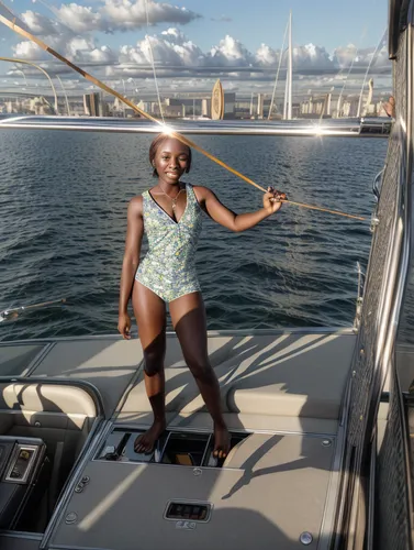 on a yacht,girl on the boat,boat operator,yacht racing,yachts,yacht,sailing yacht,windjammer,multihull,seafaring,coconut grove,fisher island,boating,yacht club,lighter aboard ship,recreational fishing,boat ride,sailing,on the water,standup paddleboarding