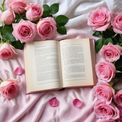 bookmark with flowers,pink roses,book wallpaper,noble roses,pink floral background,pink rose,Photography,General,Realistic