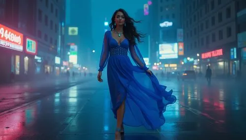 girl in a long dress,blue rain,girl walking away,blue enchantress,blue dress,walking in the rain,cinderella,woman walking,a girl in a dress,photo session at night,electric blue,stormy blue,lumidee,long dress,jasmine blue,blue hour,blu,azzurro,kitana,bleu,Photography,General,Realistic