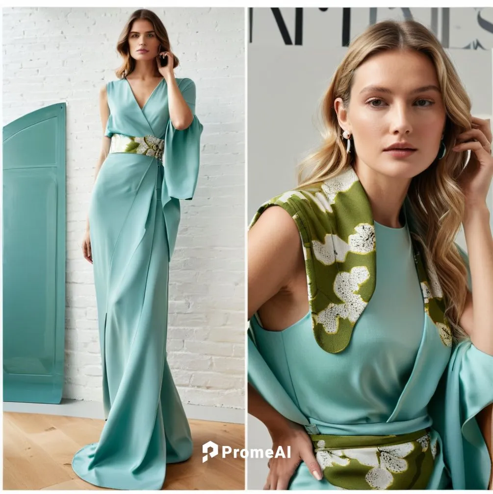 Fashion show ,a woman in a blue gown with an open back,vionnet,margairaz,a floor-length dress,halston,margaery,maxmara,Photography,General,Natural