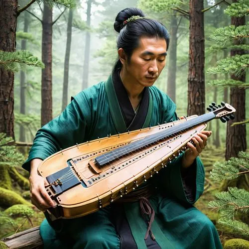 guqin,gayageum,shakuhachi,sarangi,guzheng,erhu,Conceptual Art,Daily,Daily 07