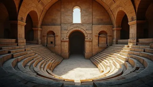 amphitheatre,amphitheater,ancient theatre,celsus library,romanesque,labyrinthian,monastic,roman theatre,theatre stage,gandzasar,coliseum,chamber,risen church,barossa,narthex,umayyad palace,arches,hemicycle,goetheanum,cloistered,Photography,General,Realistic