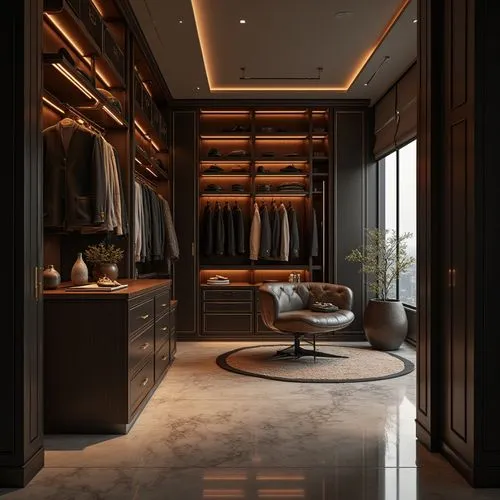 luxury bathroom,walk-in closet,mudroom,dark cabinetry,wardrobes,luxury home interior,Photography,Fashion Photography,Fashion Photography 04