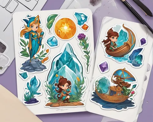 card deck,fairy tale icons,mermaid vectors,game illustration,tarot cards,gnomes at table,tarot,illustrations,tokens,collectible card game,table cards,gnome and roulette table,scandia gnomes,playing cards,banner set,scandia gnome,cards,fairytale characters,card table,card game,Unique,Design,Sticker