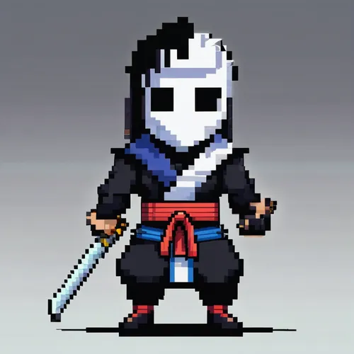 kenjutsu,samurai fighter,samurai,kendo,cartoon ninja,hijiki,katana,shinobi,sōjutsu,swordsman,iaijutsu,ninja,kakashi hatake,pixel art,kajukenbo,sensei,taijitu,ninjutsu,assassin,eskrima,Unique,Pixel,Pixel 01