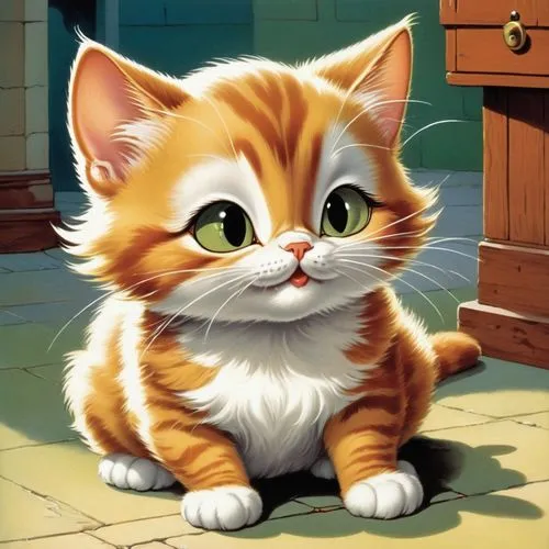 cute cat,ginger kitten,calico cat,red tabby,ginger cat,cartoon cat,cat vector,american curl,cat image,cute cartoon character,cat,firestar,domestic long-haired cat,little cat,marmalade,breed cat,scottish fold,british longhair cat,american bobtail,cat-ketch,Illustration,Retro,Retro 18