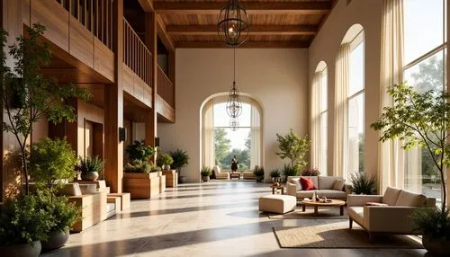 lobby,narthex,orangery,atriums,amanresorts,foyer,orangerie,hotel lobby,daylighting,entrance hall,luxury home interior,interiors,hallway,3d rendering,hallway space,cochere,atrium,indoor,interior decor,breezeway