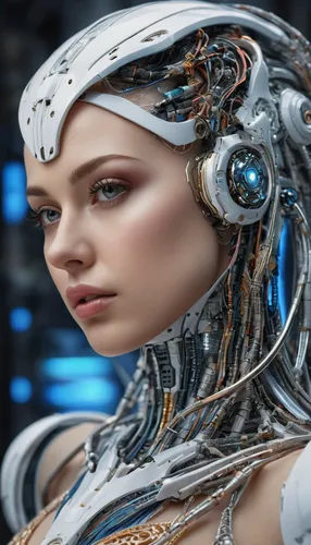 complex 3d render ultra detailed of a beautiful porcelain profile woman android face,cyborg,robotic parts,150 mm,beautiful studio soft light,rim light,vibrant details,luxurious cyberpunk,lace,hyperrea