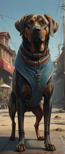 renascence bulldogge,gundogmus,laika,dog,english bull doge,fallout4,companion dog,korean mastiff,mastiff,street dog,indian dog,big dog,pungsan dog,brown dog,chinese imperial dog,continental bulldog,thai bangkaew dog,east siberian laika,gudeg,dog street,Illustration,Realistic Fantasy,Realistic Fantasy 28