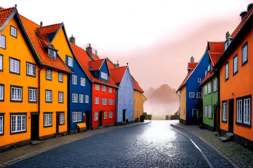 half-timbered houses,houses silhouette,bergen,houses clipart,row of houses,trondheim,luneburg,scandinavia,denmark,medieval street,townhouses,blocks of houses,wooden houses,escher village,medieval town,lübeck,aaa,row houses,houses,colorful city,Conceptual Art,Daily,Daily 27