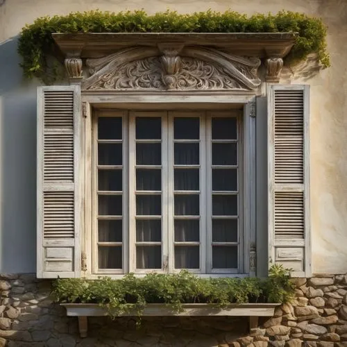 window with shutters,sicily window,window with grille,french windows,old window,shutters,old windows,garden door,wooden shutters,wood window,provencale,ventana,window,wooden windows,entablature,window front,ventanas,lintel,architectural detail,provencal,Illustration,Abstract Fantasy,Abstract Fantasy 06