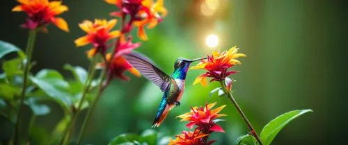 пусто,colorful humming bird feeding on flowers near a green background,sunbirds,bird of paradise flower,flame flower,flower bird of paradise,hummingbirds,firecracker flower