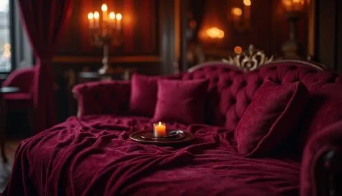 candlelit,parlour,victorian room,candlelights,chaise lounge,velvety,malmaison,sumptuous,tea lights,rubaiyat,soir,ispahan,seelbach,candelabra,chateau margaux,furnishings,royal interior,bellocq,velvet,cosier,Photography,General,Realistic