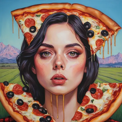 oil painting on canvas,slice of pizza,modern pop art,oil on canvas,pizza,the pizza,cool pop art,pizzeria,appetite,pizza cheese,pizza hawaii,pepperoni,pizza topping,pepperoni pizza,popart,pizza service,antipasta,order pizza,art,diet icon,Conceptual Art,Daily,Daily 15