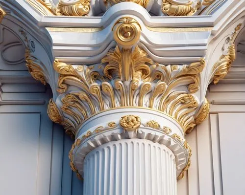 corinthian order,mouldings,pediments,architectural detail,pillar capitals,gold stucco frame,pilasters,entablature,ornamentation,peterhof palace,pilaster,details architecture,corbels,pedimented,neoclassical,architrave,dentils,decorative element,doric columns,baluster,Conceptual Art,Sci-Fi,Sci-Fi 29