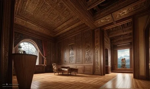 ornate room,louvre,danish room,neoclassical,empty interior,royal interior,interiors,louvre museum,hallway,parquet,study room,wooden floor,3d rendering,great room,armoire,cabinetry,baroque,empty hall,interior design,wood floor,Common,Common,Film