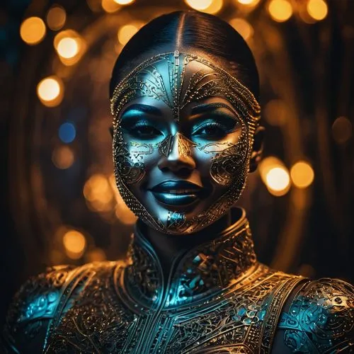 gurira,maliana,kitana,neon body painting,nefertiti,amihan,cirque du soleil,popoola,celestina,bodypainting,gold mask,tutankhamen,tutankhamun,golden mask,ibibio,afrofuturism,warrior woman,ilaje,bodypaint,binti,Photography,General,Fantasy