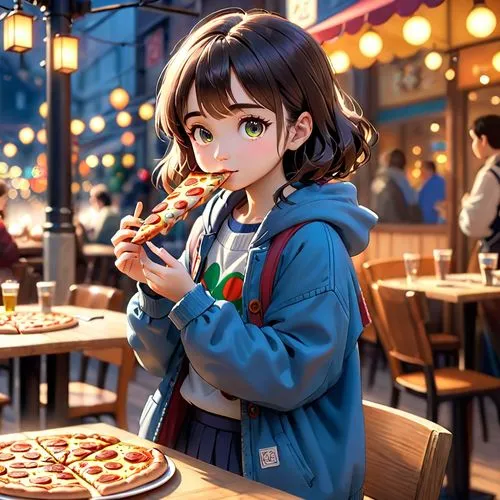 takoyaki,mei,nanako,izakaya,chihaya,miku maekawa,Anime,Anime,Cartoon