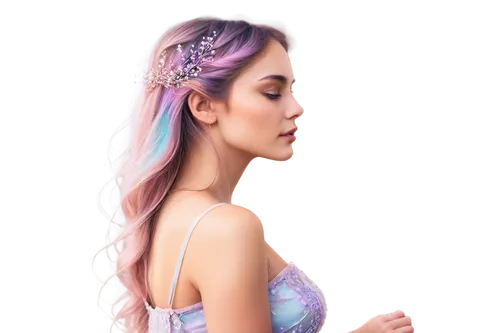 mermaid background,rapunzel,hair accessory,vintage lavender background,unicorn crown,lavender,mermaid scales background,watercolor mermaid,violet head elf,lilac,braid,crown chakra,hair accessories,mermaid scale,artificial hair integrations,fairy queen,unicorn background,light purple,pastel colors,lycia,Illustration,Realistic Fantasy,Realistic Fantasy 25