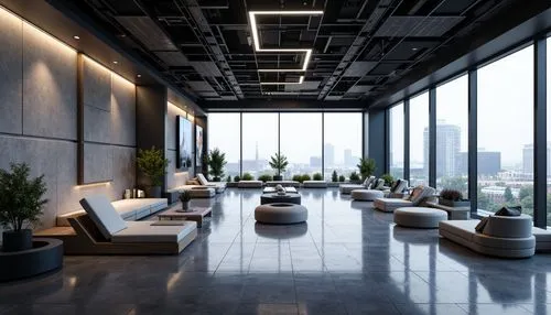 penthouses,modern office,modern decor,conference room,sky apartment,meeting room,interior decoration,interior design,concrete ceiling,offices,contemporary decor,groundfloor,3d rendering,lofts,interior modern design,loft,clubroom,ceiling lighting,bureaux,sky space concept