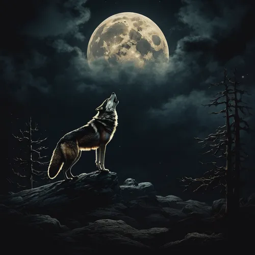 howling wolf,constellation wolf,wolfdog,european wolf,dog illustration,canis lupus,wolf,wolves,werewolves,howl,black shepherd,saarloos wolfdog,coyote,gray wolf,moon and star background,wolf hunting,kelpie,king shepherd,full moon,deer illustration,Art,Classical Oil Painting,Classical Oil Painting 35