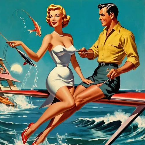 radebaugh,retro 1950's clip art,surfwear,yachters,surfboards,waterskiing,vintage illustration,surfaris,pin ups,waterski,vintage 1950s,go fishing,anglers,thunderball,retro pin up girls,valentine day's pin up,retro pin up girl,boaters,beachcombers,fishing classes,Illustration,Retro,Retro 12