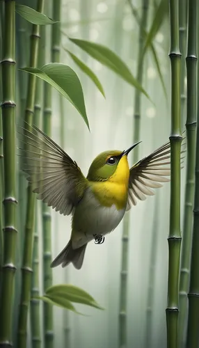 japanese white-eye,tropical bird climber,magnolia warbler,asian bird,hooded warbler,bamboo curtain,nature bird,yellow finch,bird photography,white-eye,bird on branch,bananaquit,yellow throated vireo,bird in flight,exotic bird,tropical bird,yellow parakeet,cape white-eye,golden crowned kinglet,beautiful yellow green parakeet,Conceptual Art,Fantasy,Fantasy 11