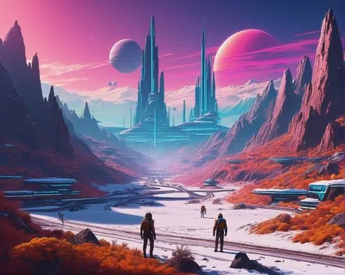 futuristic landscape,alien world,alien planet,extrasolar,valerian,homeworld,Conceptual Art,Sci-Fi,Sci-Fi 12